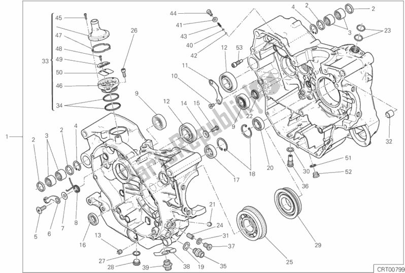 Todas las partes para 09a - Par De Semicárter de Ducati Scrambler Icon Dark Thailand USA 803 2020